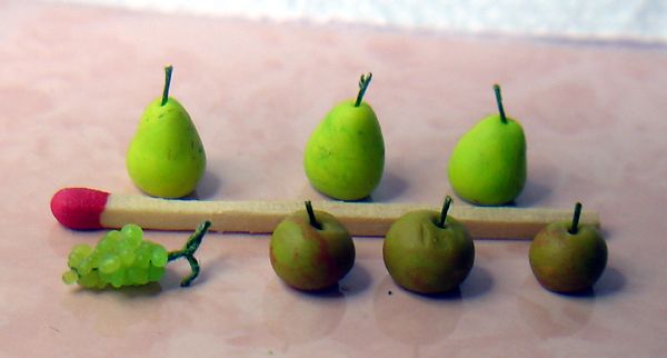 poires et raisin