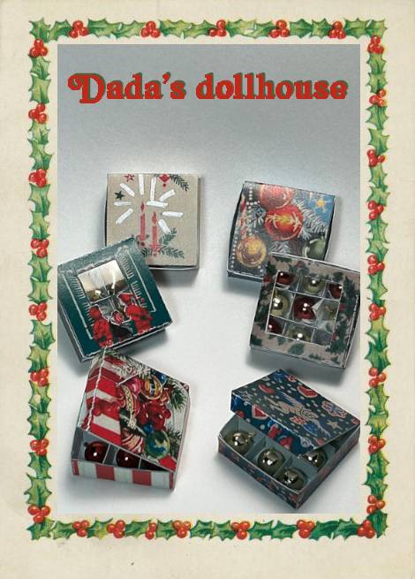 boites de boules de  Noel
