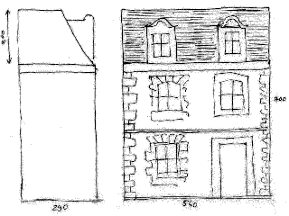 croquis maison de poupee